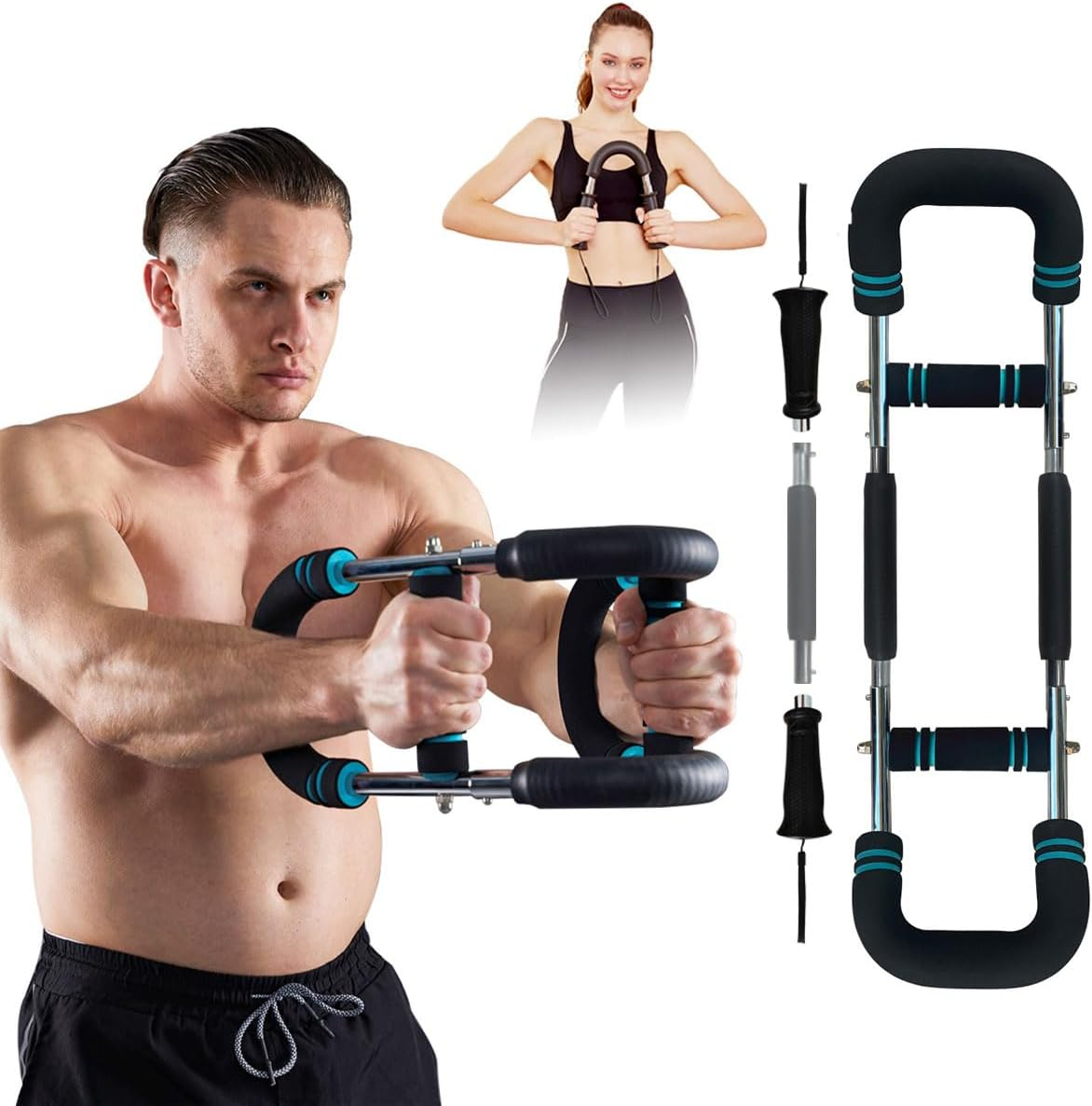 HOTWAVE Ultimate Twister Arm Exerciser.Adjustable Chest Expander, Forearm Enhanced Exercise Strengthener.Upper Body Strength Training Machine.Portable Spring Resistance Home Workout Equipment