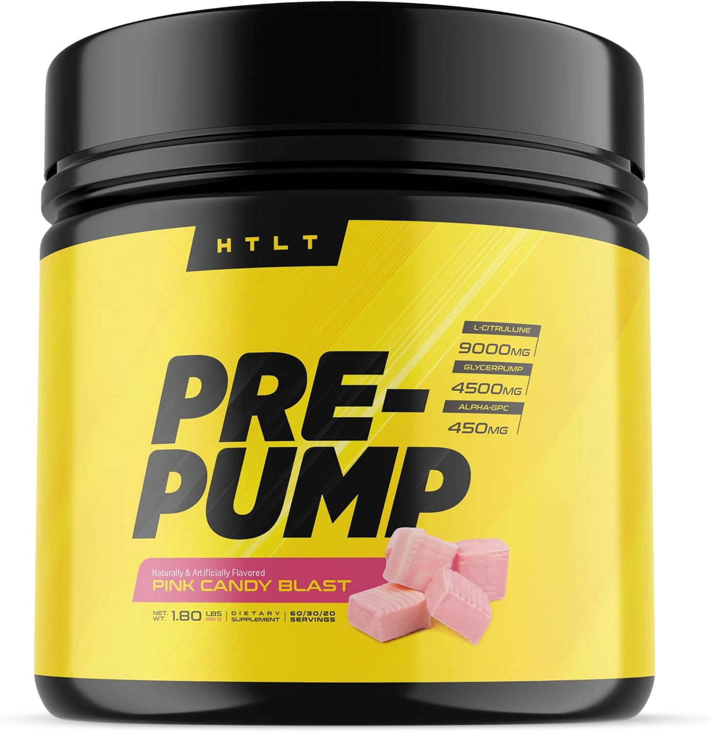 HTLT Pre-Pump Pre-Workout (Pink Candy Blast)