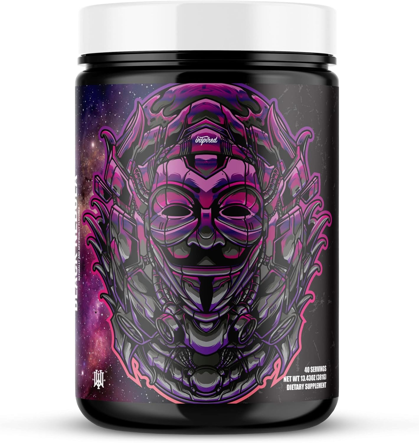 Inspired Nutraceuticals - DVST8 of The Union Pre-Workout Powder, No Artificial Colors - Black Nebula, 40 Servings