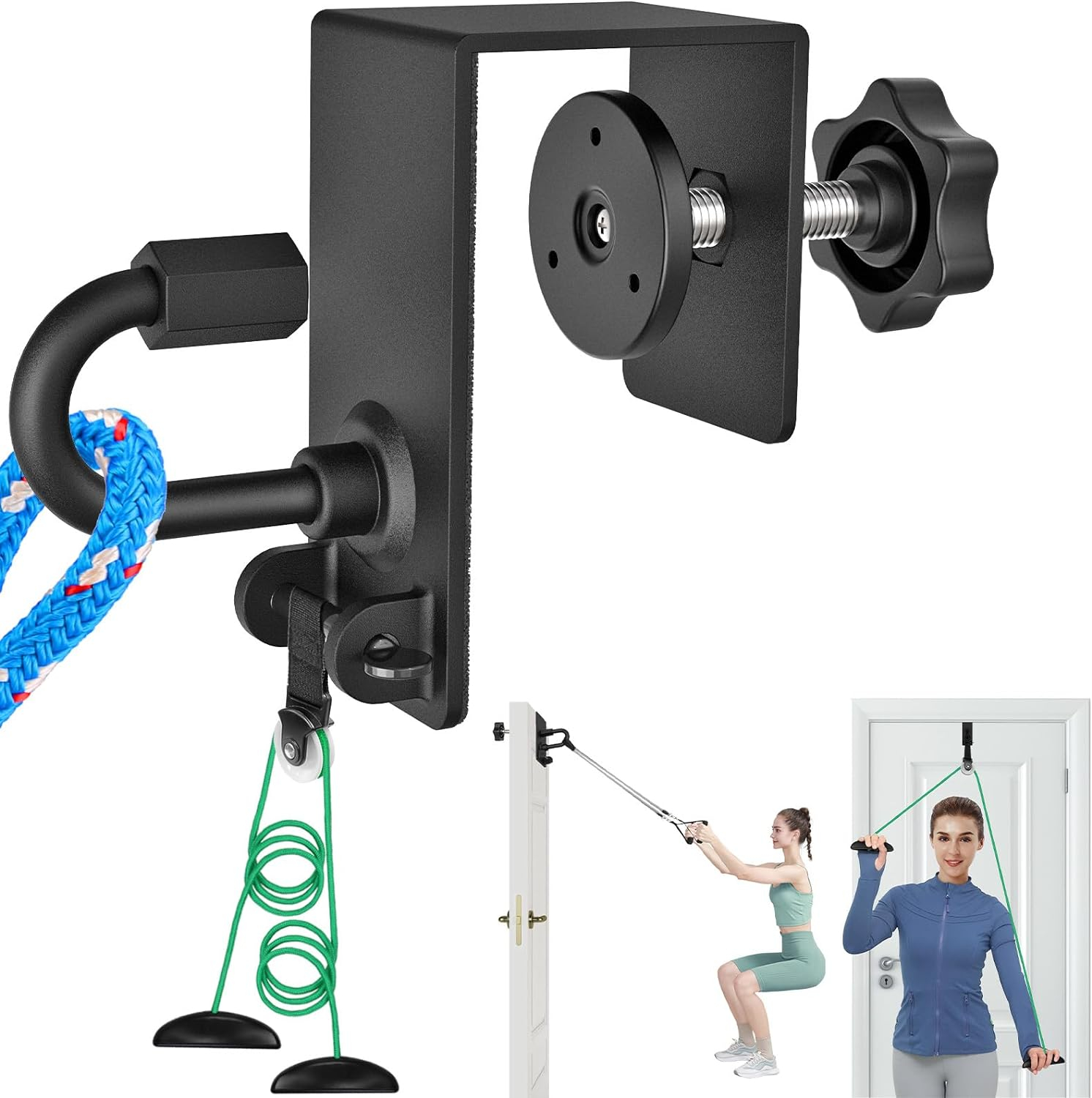 Kipika Heavy Duty Door Anchor Attachment - Shoulder Pulley - Over Door Rehab Exerciser for Rotator Cuff Recovery, Strength Training, Physical Therapy Exercise, Home Gym