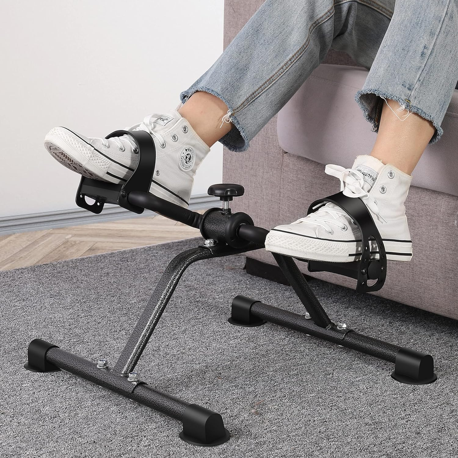 Pedal Exerciser Mini Exercise Bike Foot Peddler for Leg and Arm Rehab Low Impact Under Desk …