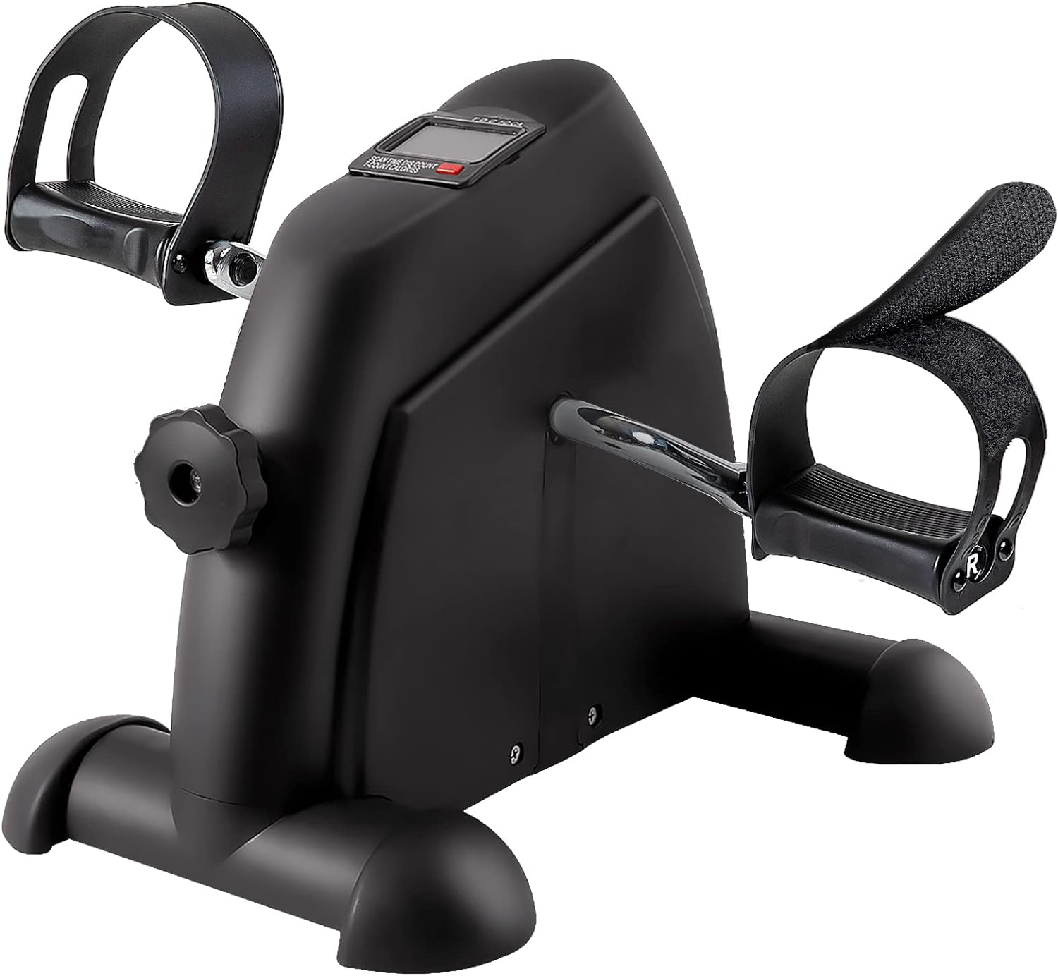 Under Desk Bike Pedal Exerciser - TABEKE Mini Exercise Bike for Arm/Leg Exercise, Pedal Exerciser for Seniors with LCD Display