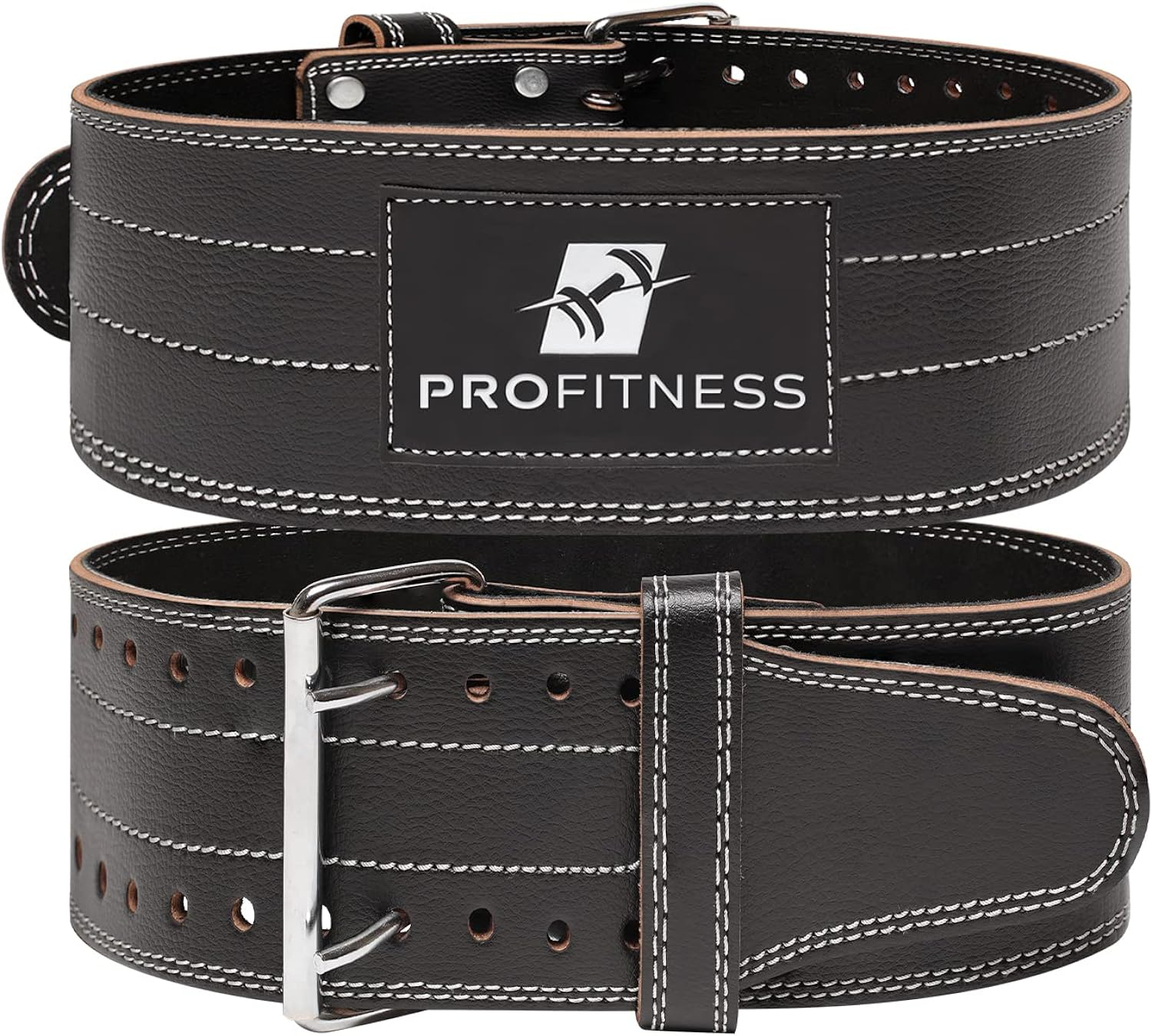 Weight Lifting Belt (5mm Thick) - Leather Weight Lifting Belt for Women  Men - Functional Workout Belt - Gym Belt for Weightlifting, Powerlifting, Squat  Deadlift - Adjustable Weightlifting Belt