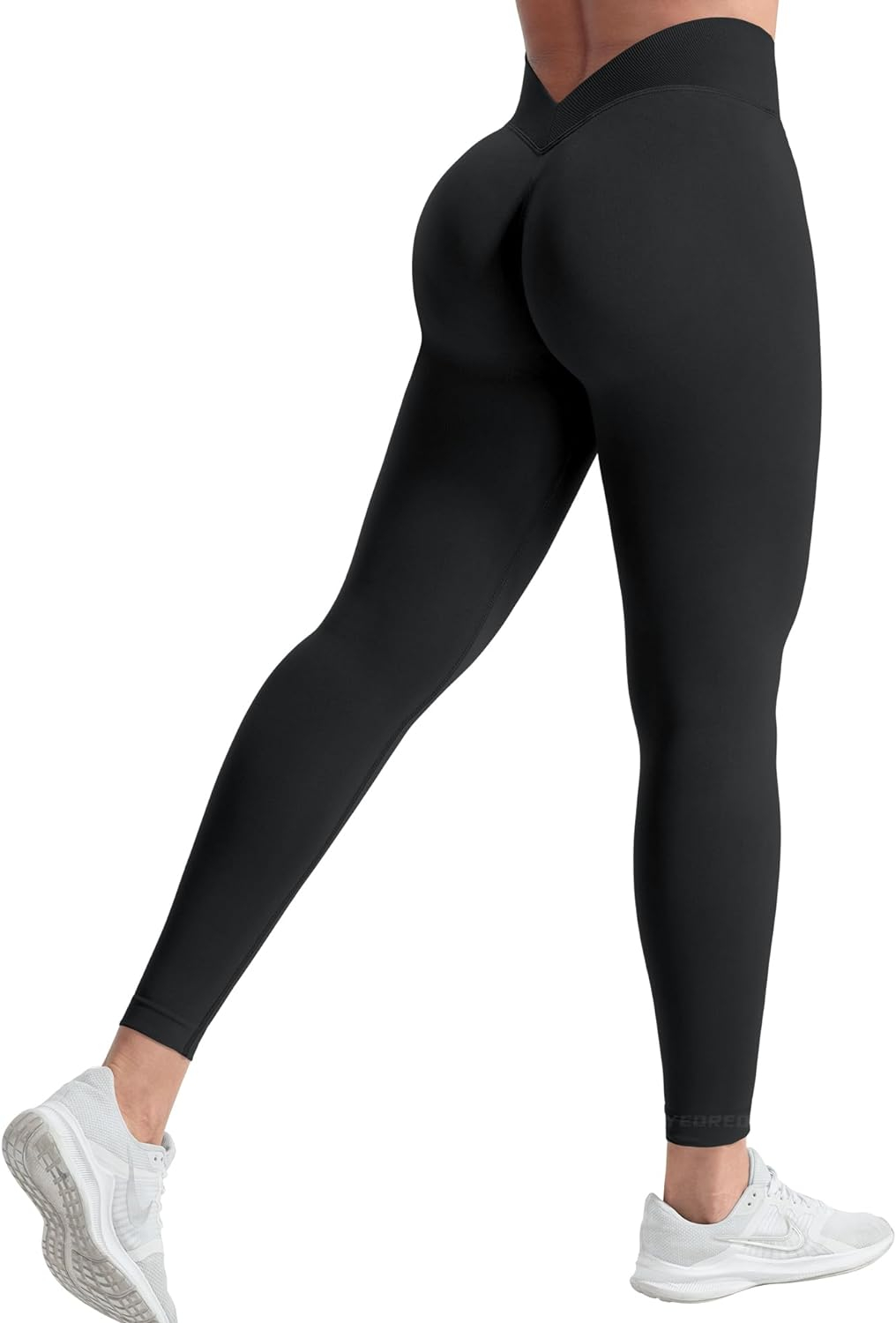 YEOREO Liz Scrunch Workout Leggings for Women High Waisted Butt Lifting V Back Waist Seamless Gym Yoga Leggings