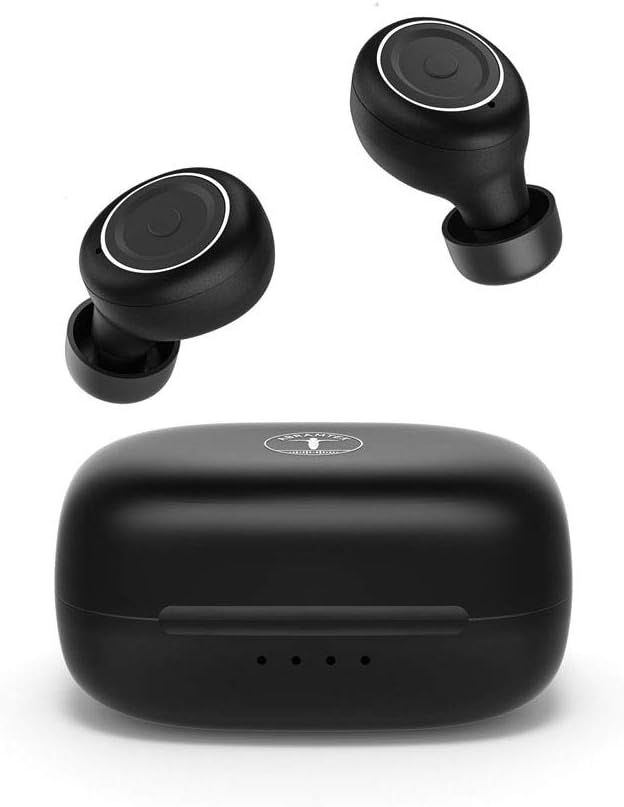ABRAMTEK E8 Small Earbuds, Wireless Earbuds for Small Ears, Mini Bluetooth Headphones for Small Ear Canals, Tiny Ear Buds IPX7 Waterproof Earphones for Sports Workout, Black