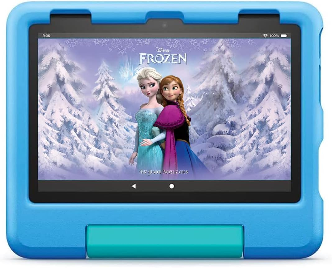 Amazon Fire HD 8 Kids tablet, ages 3-7. Top-selling 8 kids tablet on Amazon - 2022 | ad-free content with parental controls included, 13-hr battery, 64 GB, Blue
