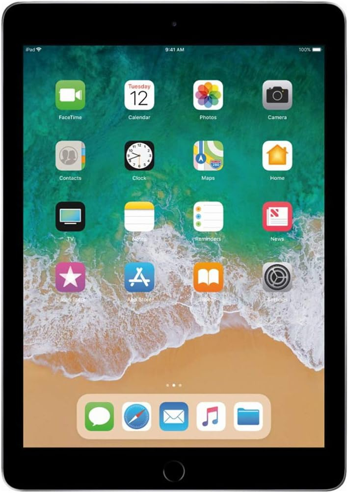 Apple 9.7 iPad (Early 2018, 32GB, Wi-Fi Only, Space Gray) MR7F2LL/A,Gray