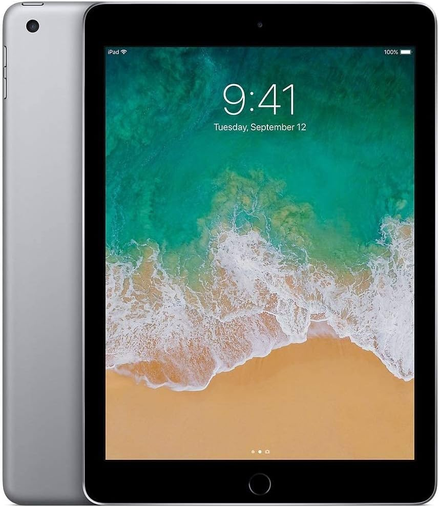 Apple iPad 9.7in 6th Generation WiFi + Cellular (128GB, Space Gray) (Renewed)