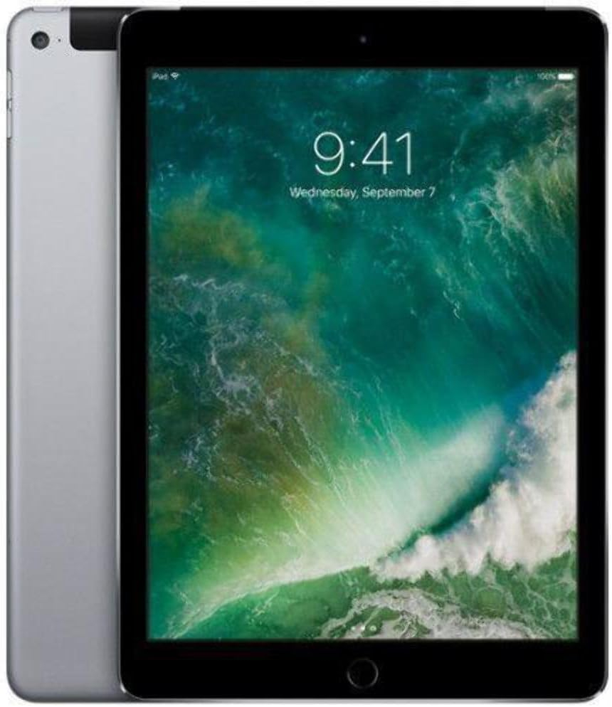 Apple iPad Air 2 ( Space Gray , 32GB , WiFi + 4G ) Factory Unlocked (Renewed)