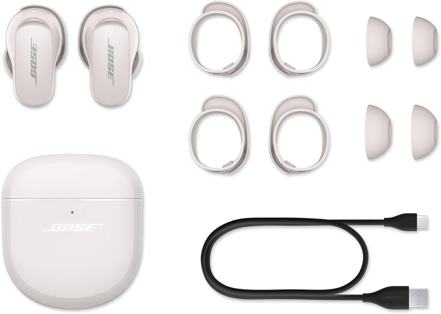 Bose QuietComfort Earbuds II, Wireless, Bluetooth, Proprietary Active Noise Cancelling Technology In-Ear Headphones with Personalized Noise Cancellation  Sound, Soapstone