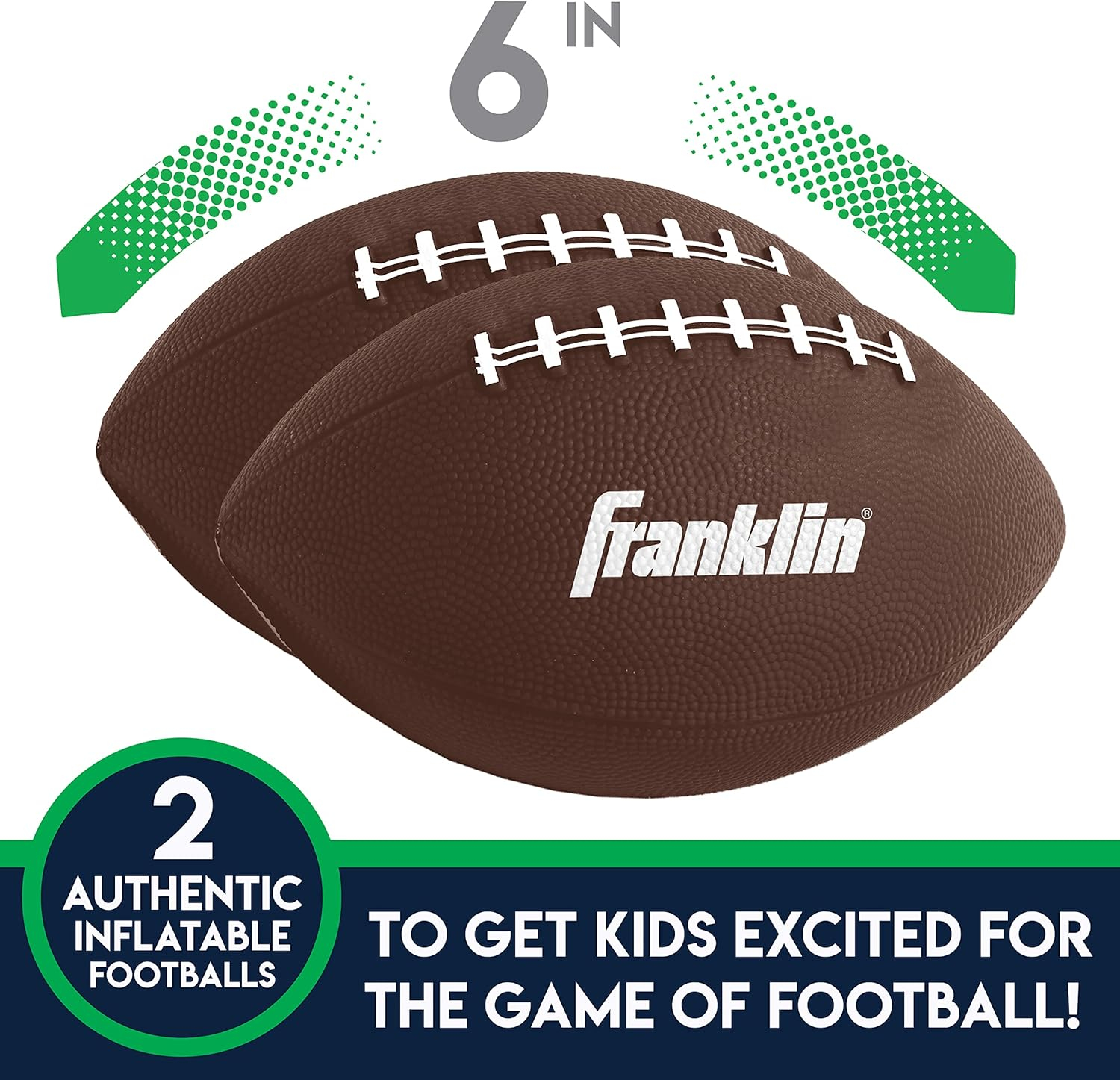 Franklin Sports Kids Football Target Toss Game - Inflatable Football Throwing Target Toy with Soft Mini Footballs - Fun Kids Football Toy Toss Game - Inflatable Indoor + Outdoor Sports Game