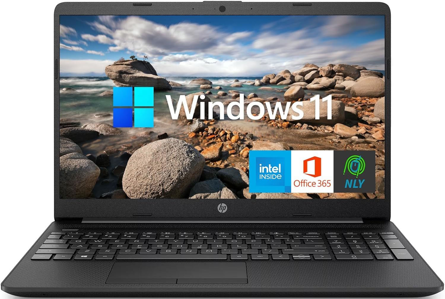 HP 15.6 Laptop with 1 Year Microsoft Office 365,Intel Pentium Quad-Core Processor,Long Battery Life,RJ-45 Ethernet Port,USB Type-C,Wi-Fi,Webcam,HDMI,NLY MP,Windows 11 (16GB RAM | 1TB SSD) Black