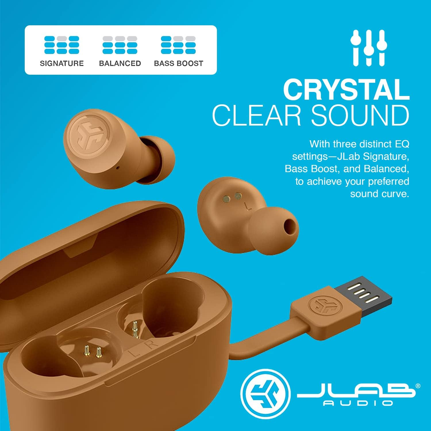 JLab Go Air Pop True Wireless Bluetooth Earbuds + Charging Case, Limited Edition Violet, Dual Connect, IPX4 Sweat Resistance, Bluetooth 5.1 Connection, 3 EQ Settings Signature, Balanced, Bass Boost