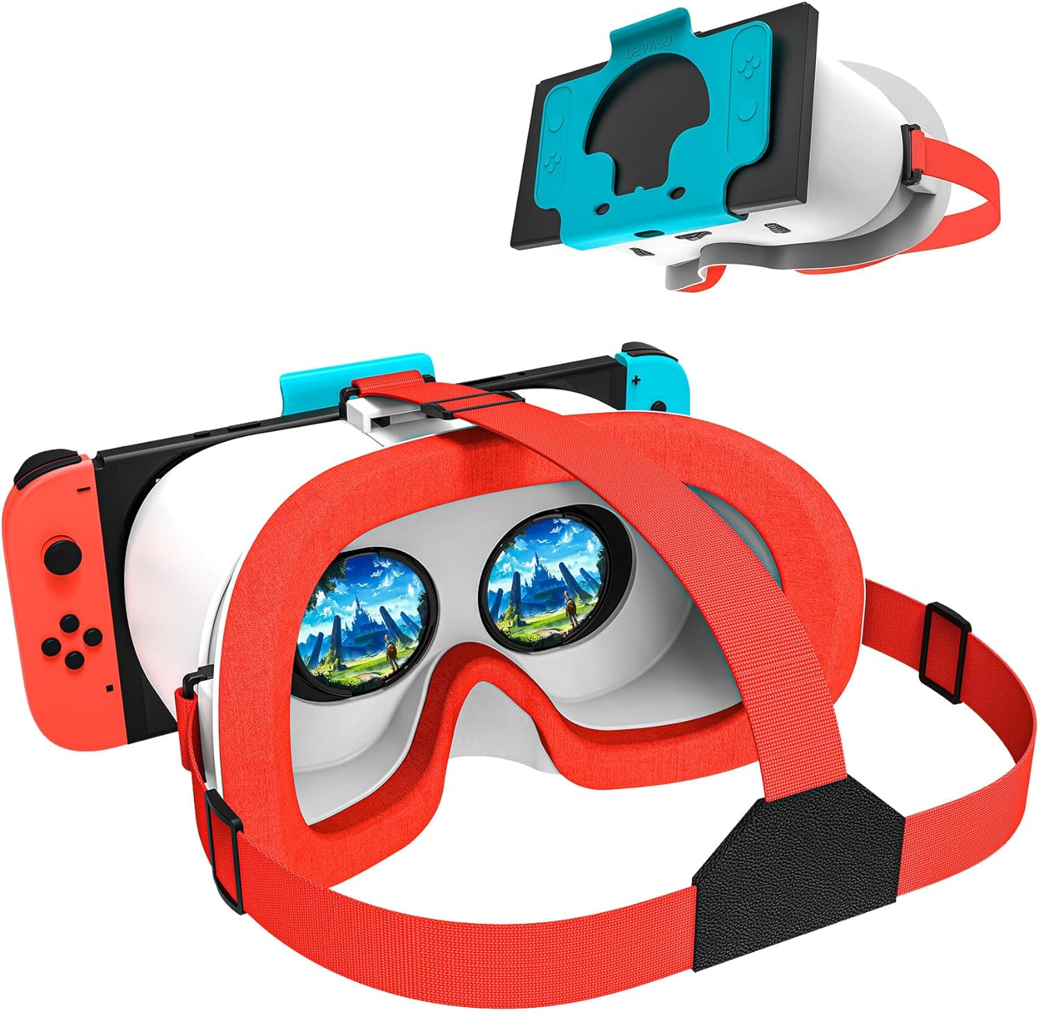 MVPTGRS Upgraded VR Headset for Nintendo Switch/Nintendo Switch OLED, Nintendo Switch 3D VR Virtual Reality Glasses, Switch VR Labo Goggles Headset for Nintendo Switch Accessories