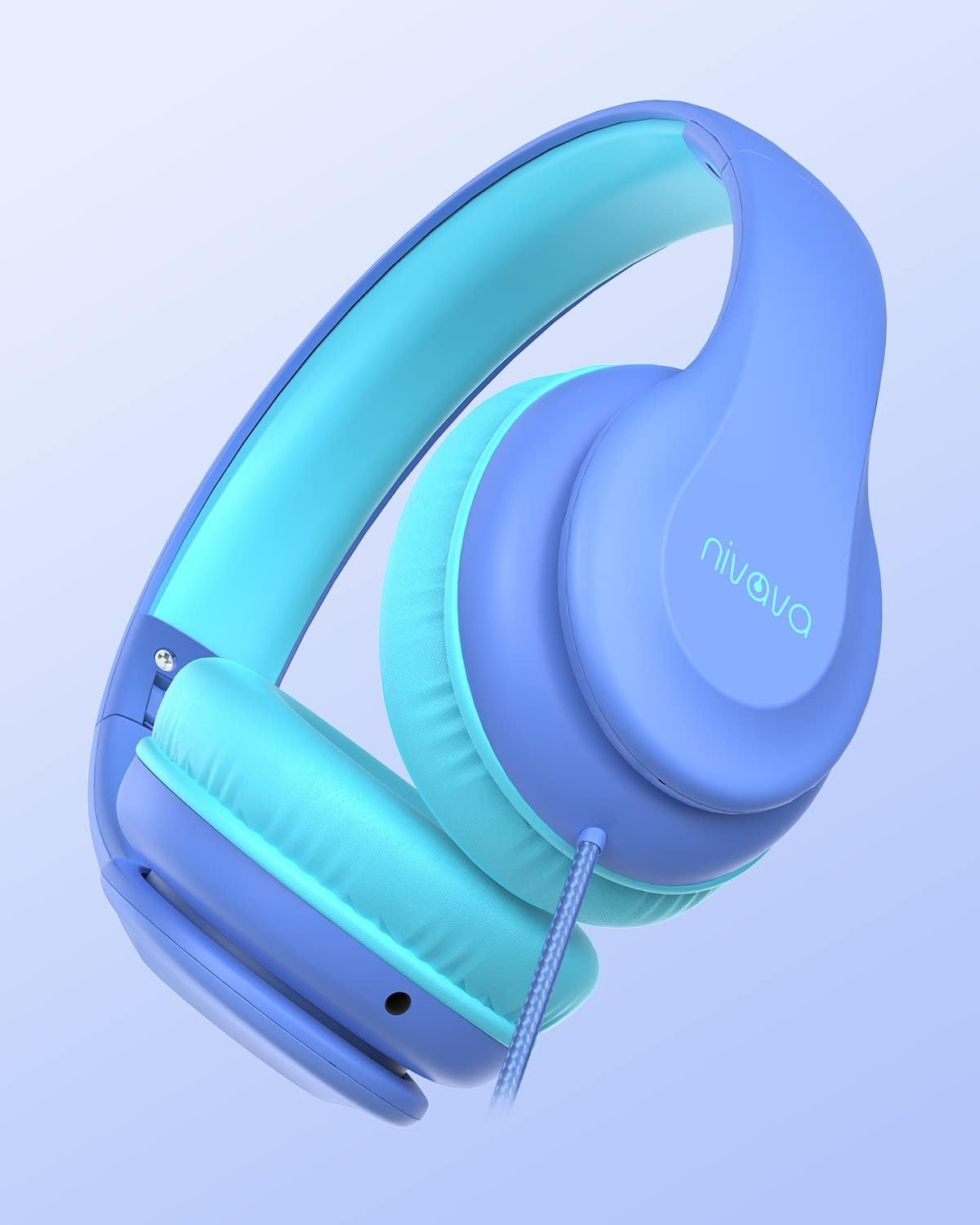 NIVAVA k15 Foldable Headphones, Safe Volume Limit                Wired