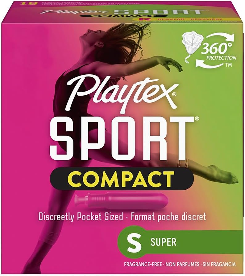 Playtex Sport Tampons, Super Absorbency, Fragrance-Free - 48ct