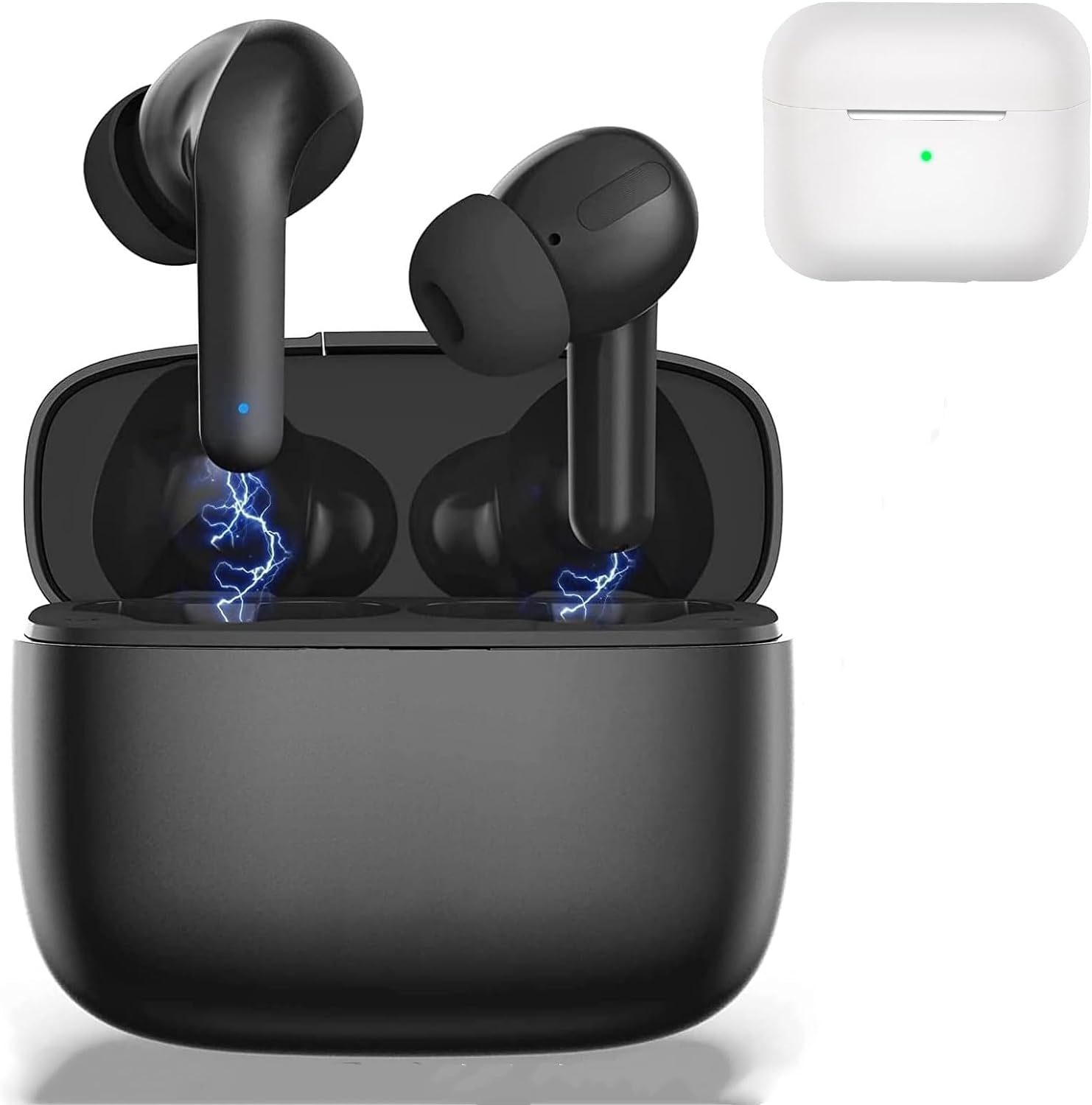 Wireless Earbuds,Bluetooth5.2 Earbuds Automatic Noise Reduction in-Ear Earbuds Touch Control Pop-ups Auto Pairing with Charging case for iPhone/airpod prO [MFi Certified] Android/Samsung-Black