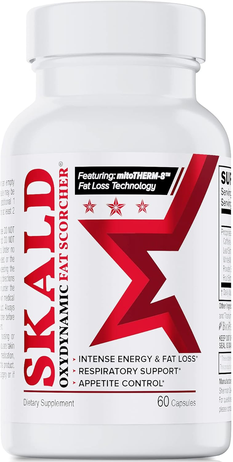 SKALD Thermogenic Fat Burner - Weight Loss, Appetite Control, Energy  Respiratory Support - Green Tea, Juniper Berry - 60 caps