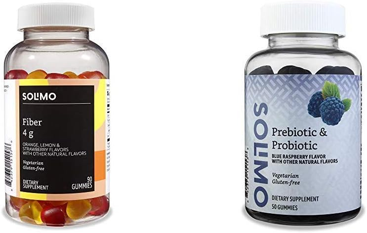 Amazon Basics Digestive Health and Probiotic Gummies (90 Count)