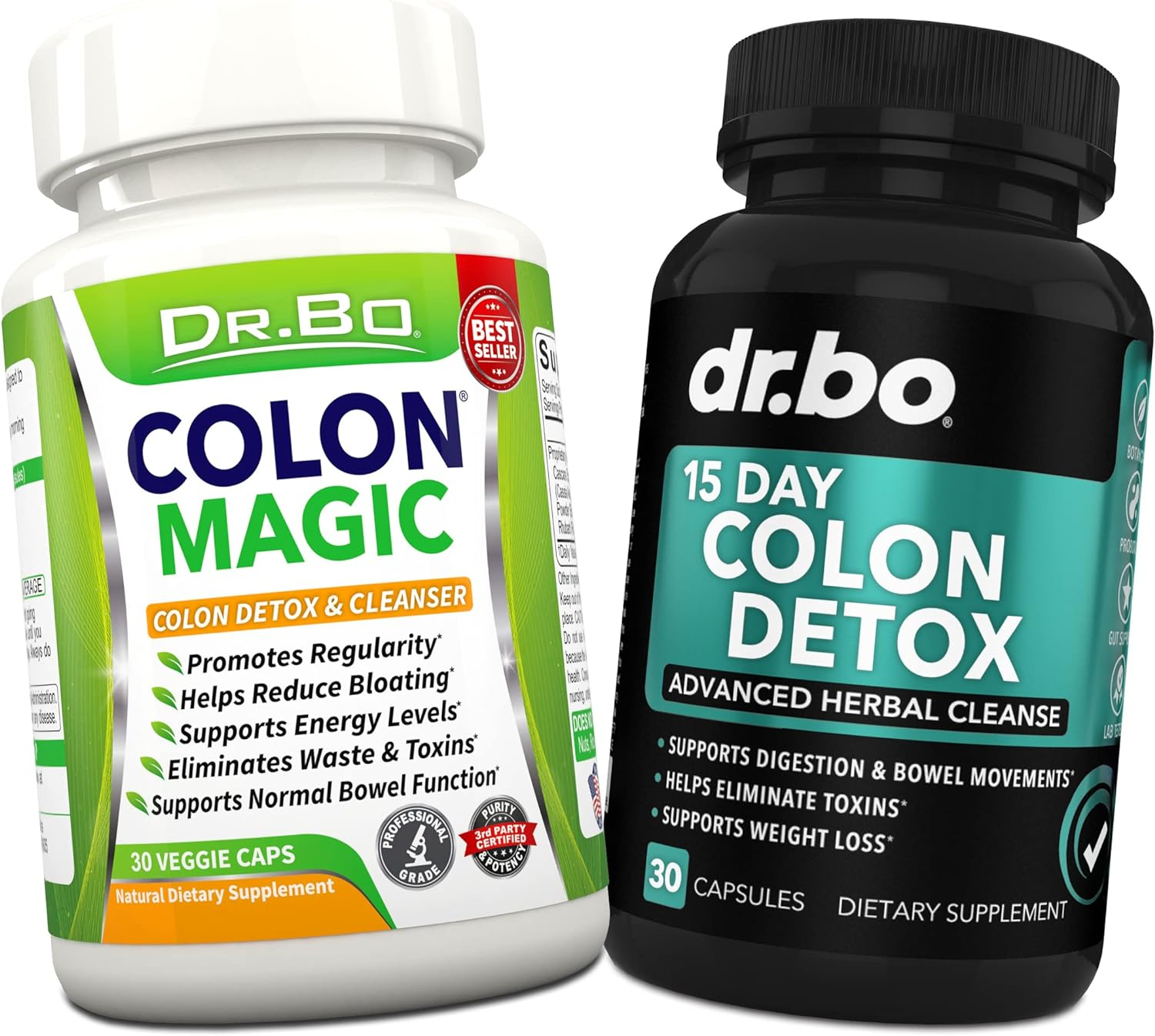 Colon Cleanser Detox for Weight Loss - 15 Day Intestinal Cleanse Pills  Probiotic - Fast Acting Natural Laxative for Constipation Relief - Bowel Movement Supplements for Stomach Bloating, Gut Support