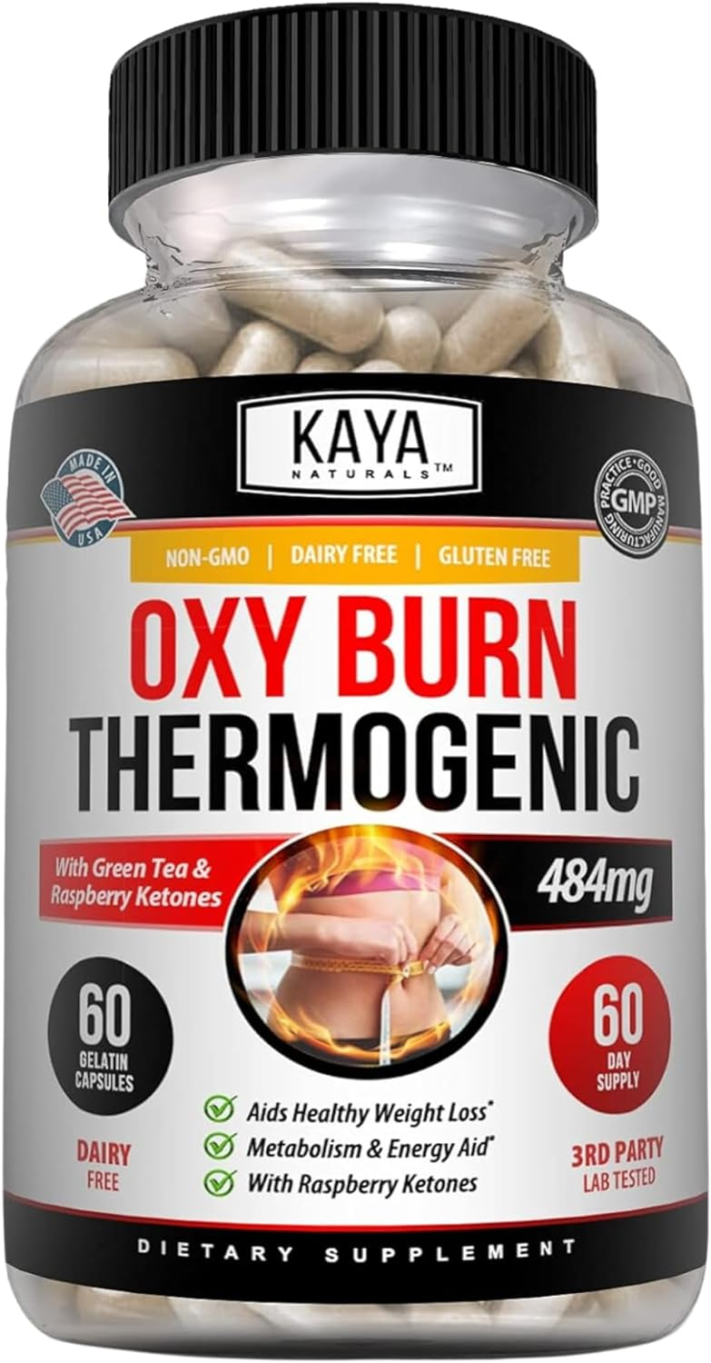 Kaya Naturals Supreme Fat Burner - Weight Loss Pills Women  Men - Appetite Suppressant Supplement - Powerful Thermogenic Diet Pills - Natural Energy Boost Oxy Burn 60 Count