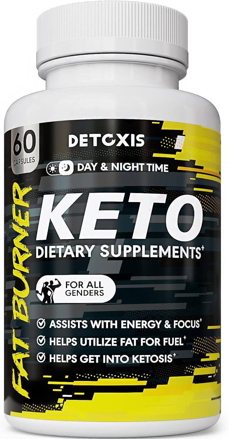 Keto Pills - 60 Ketogenic Diet Support Capsules - Keto Weight Management - Increase Energy and Focus - Advanced Keto Supplements for Men and Women - Day and Night Keto Diet Pills
